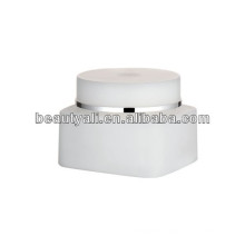 Wholesale double wall cosmetic pp plastic white jar 30ml 50ml